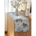 thumbnail image 5 of Table Runner 48 Inches Long for Kitchen Dining, Blue Coastal Dresser Scarf Farmhouse, Dining Table Decorations for Wedding/Parties, Sea Turtle Octopus Coral Beach Nautical 13 x 48 In, 5 of 8