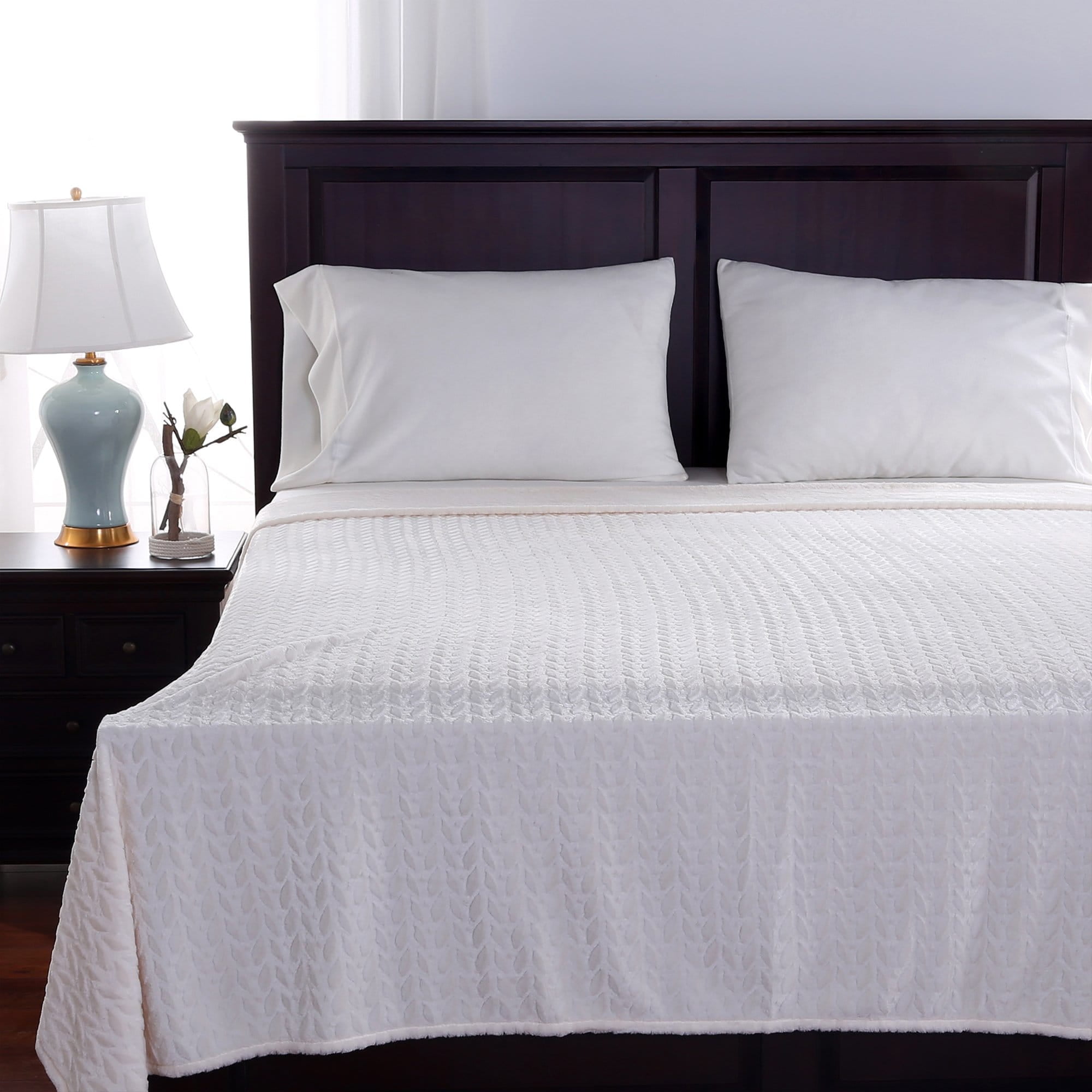 Berkshire Blanket And Home Co Berkshire Blanket Braided Velvetloft Blanket Walmartcom Walmartcom