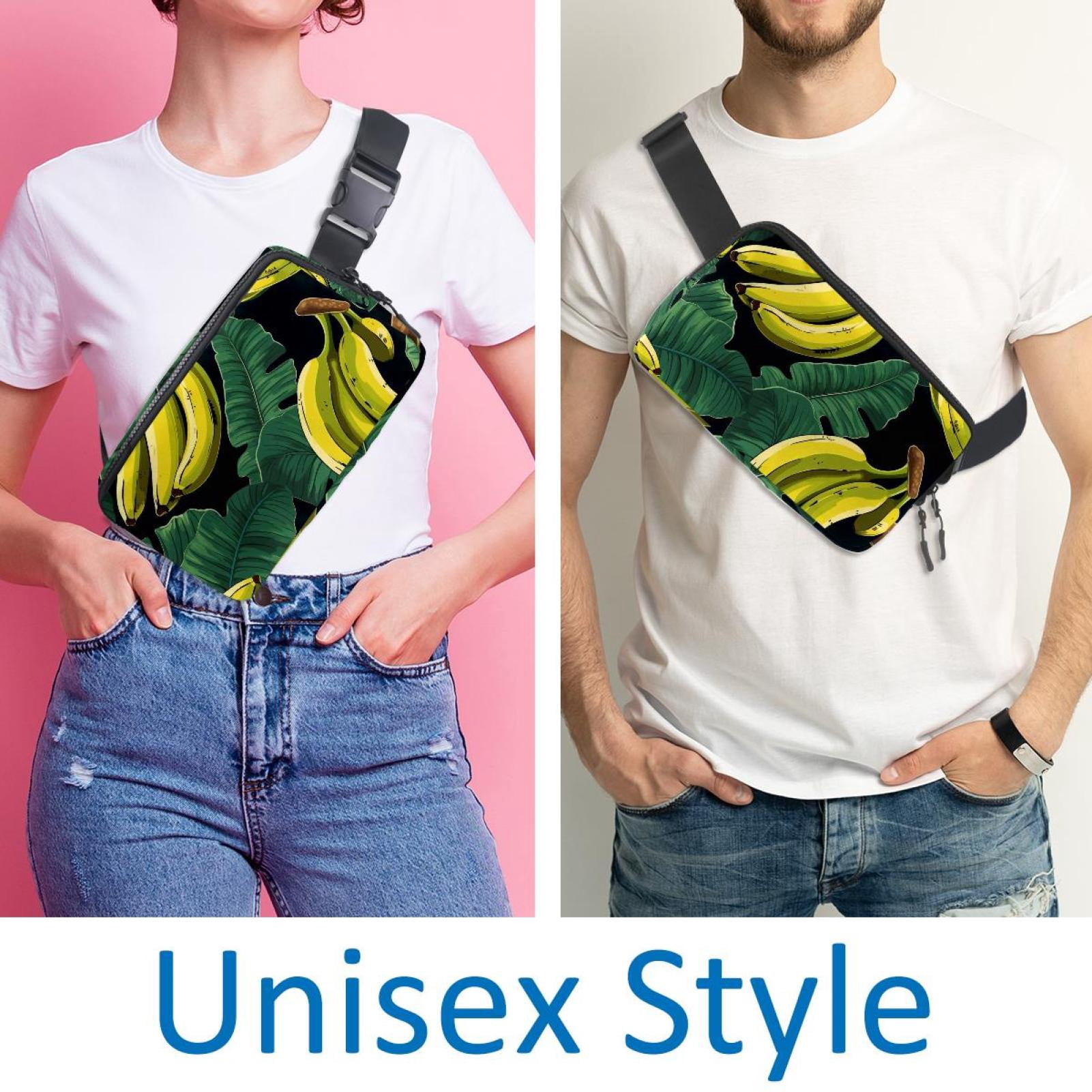 Sloth Lightweight Adjustable Sling Bag Waist Pack with Extension Strap Unisex - Ideal for Travel and Outdoor Activities