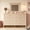 Beige, variant on May in Color Fluted 6 Drawer Dresser, Wide Modern Chest of Drawers, Large Wood Storage Cabinet Organizer for Bedroom, Living Room, Hallway, Entryway, Beige