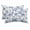 Blue, White, Azure, variant on Black Rose Outdoor Pillows for Chaise Lounge Chair Waterproof Lumbar Pillows with Insert&Adjustable Elastic Strap Beach Headrest Pillow Farmhouse Vintage Botanical Floral Burlap Pool Pillow 11"x16"