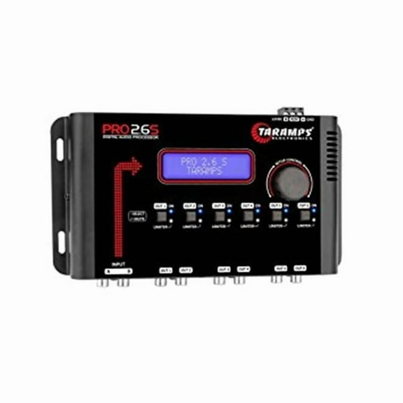 Taramps 900727 Pro 2.6S Car Audio Digital Processor with 2 Inputs and 6 Outputs