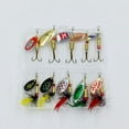 thumbnail image 3 of 10 señuelos de pesca Spinnerbait para lubina, trucha, salmón, lucioperca, duros, 3 of 8