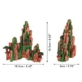 thumbnail image 4 of Unique Bargains Aquarium Landscape Mountain Decoration Artificial Aquatic Terrariums Stone Rock Green Gray 6.02", 4 of 7