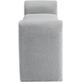 thumbnail image 4 of Meridian Furniture Stylus Grey Fabric Bench, 4 of 7