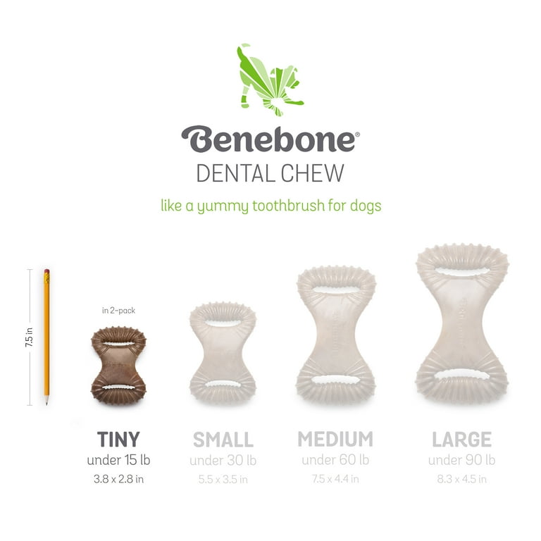 Benebone 2-Pack Dental Chew/Wishbone Bacon Tiny - Walmart.com Benebone 2-Pack Dental Chew/Wishbone Bacon Tiny - Walmart.com