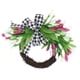 thumbnail image 2 of Guirnaldas de tulipanes de primavera simulados Corona diaria Corona decorativa de ratán Colgada en la puerta todo el año para decorar, 2 of 9