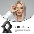 thumbnail image 3 of Milisten 2pcs Commemorative Coins Floating Display Case Rack Clear Display Box Stand Holder Suspension Frame for Medallion Chip Black, 3 of 5
