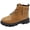 Brown, variant on Boys Winter Boots Boys Girls Side Zipper Combat Ankle Boots(Toddler/Little Kid),Brown 1.5