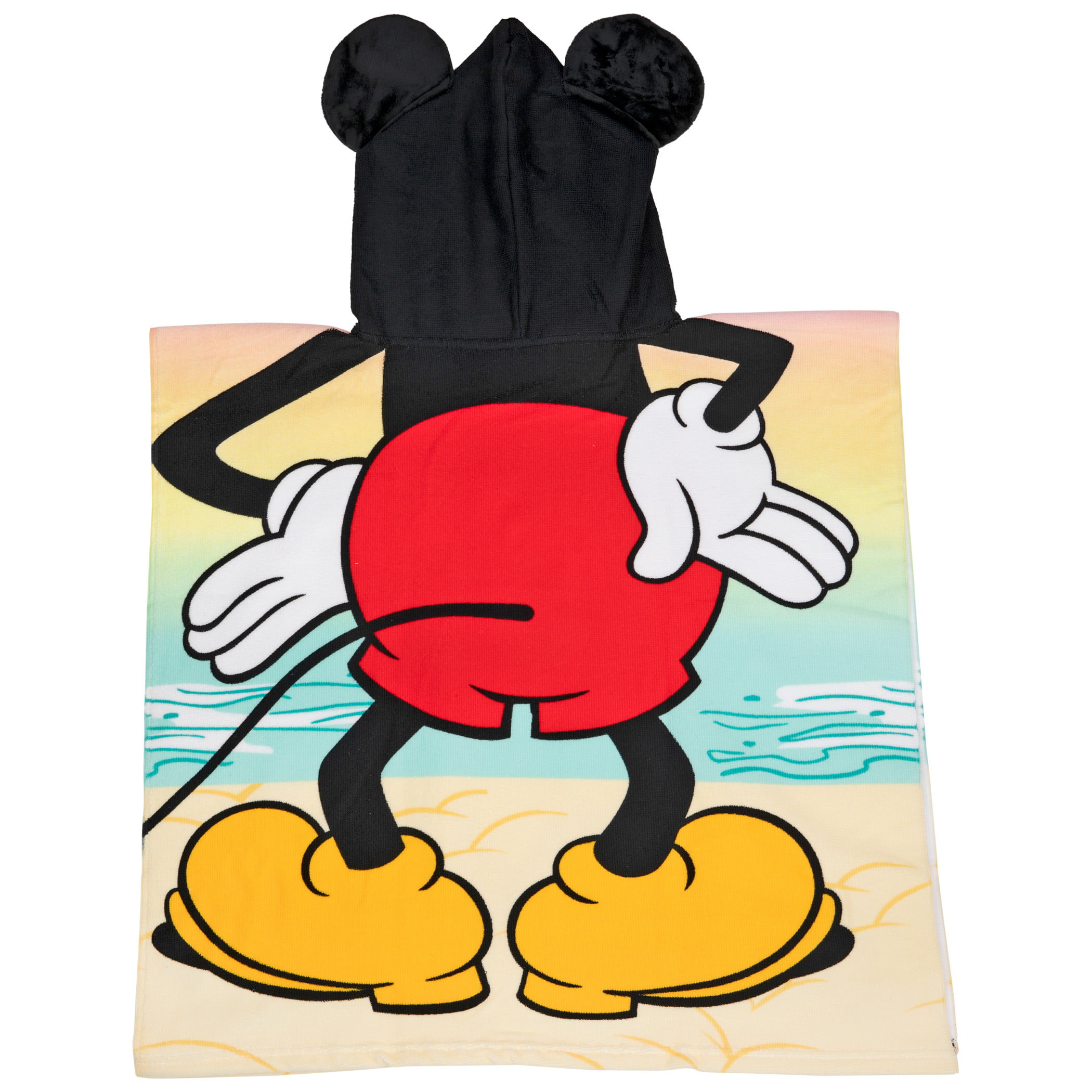 Disney Lilo And Stitch 3D Ears Poncho Kids Hooded Beach Towel 23.6× 47.2  In.