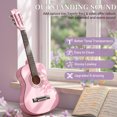 thumbnail image 6 of Ktaxon 30in Beginner Round Acoustic Guitar Starter Kit with Bag, Tuner, Extra Strings, Light Pink, 6 of 16