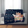 thumbnail image 3 of To my daughter Blanket Lightweight Travel Soft Flannel Throw Blanket Living Room Bedroom Sofa Decoration 60"X80", 3 of 5