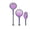 With telescopic rod [purple], variant on Professional Telescopic Electric Bug Zapper with 180 °   Rotatable Head, 1060mm Extendable Fly Swatter with 3000V Power, USB-C Rechargeable Mosquito Killer for High Ceilings and Walls, Purple