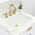 thumbnail image 7 of Water Creation Bristol 24" Wood Single Bathroom Vanity in Pure White & Gold, 7 of 7