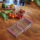 thumbnail image 4 of Estante de secado de platos extensible de acero inoxidable, platos de drenaje de drenaje de frutas, estante de drenaje de fregadero de cesta de lavado Violeta Macarena escurridor de platos en el fregadero, 4 of 6