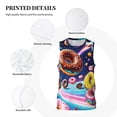 thumbnail image 3 of Naloa Space Colorful Donut Basketball Jersey Reversible Men's Mesh Athletic Sports Shirts Training Practice S-4XL3X-Large, 3 of 6