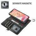 thumbnail image 2 of Case For IPhone 16 Pro Max/16 Pro/16 Plus/16, Magnetic Suction Cover Drop-proof Wallet Storage Case Shockproof Leather Shell, 2 of 6