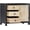Grey, variant on Solid Mango Wood Sideboard with Drawers, 29.5x13.8x21.7 Inch Storage Cabinet, Gray and White Finish for Living Room