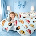 thumbnail image 3 of meiyoeat Sushi Cat Print King Size Comforter Sets,Cute Food Pattern Comforters King Size For Girl,Reversible,3Pcs,1 Comforter And 2 Pillowcases, 3 of 7