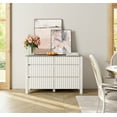 thumbnail image 3 of WAMPAT Dresser for Bedroom with 6 Drawers，Modern White Kids Chests & Dressers Wood Storage Cabinet Organizer for Living Room，Nursery, Hallway,Entryway, 3 of 9