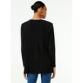 thumbnail image 3 of Scoop Women's Crinkle Knit Tunic Top, 3 of 5