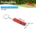 thumbnail image 2 of Uxcell Survival Whistle, Loud Sound Aluminum Outdoor Safety Whistle for Hiking Red, Purple, 2 of 6