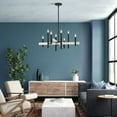 thumbnail image 6 of Livex Lighting - Denmark - 8 Light Chandelier in Mid Century Modern Style - 28, 6 of 14