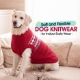 thumbnail image 6 of IDOMIK Dog Sweater, Warm Christmas Sweatshirt, Doggie Pullover Knitwear Clothes for Fall Winter, Red, M, 6 of 8