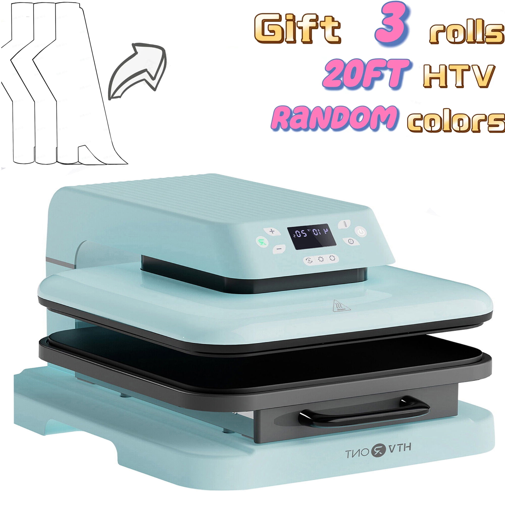HTVRONT 15x15 Tshirt Auto Heat Press Machine for Transfer,Sublimation