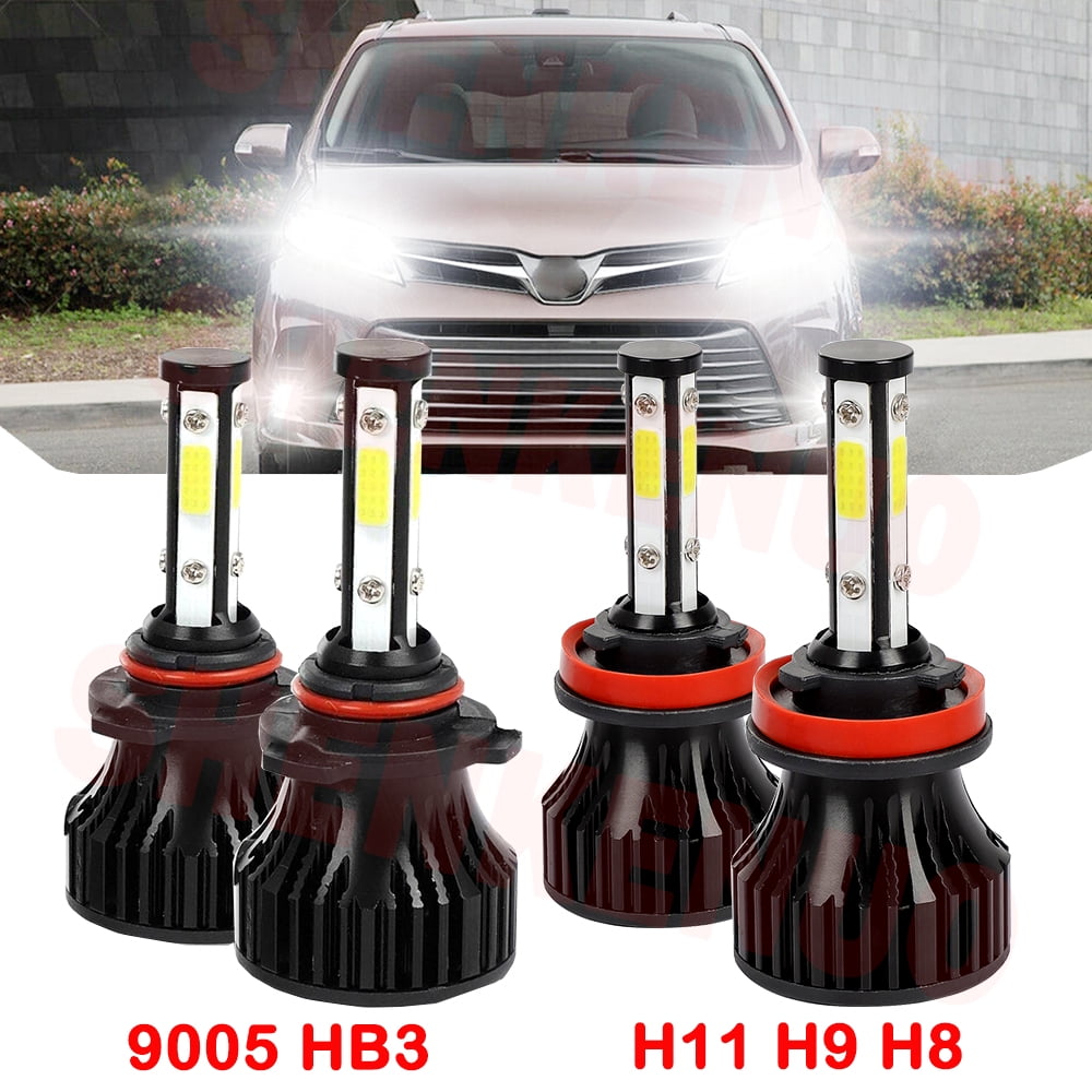 H11 9005 High&Low Beam for Toyota Sienna 2011 2012 2013 2014 2015 2016 ...