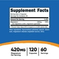 thumbnail image 2 of Nutricost Magnesium+ Extra Strength 420mg, 120 Capsules - 60 Servings. Magnesium Glycinate, Oxide - Non-GMO, Gluten Free, Vegan Friendly, 2 of 5