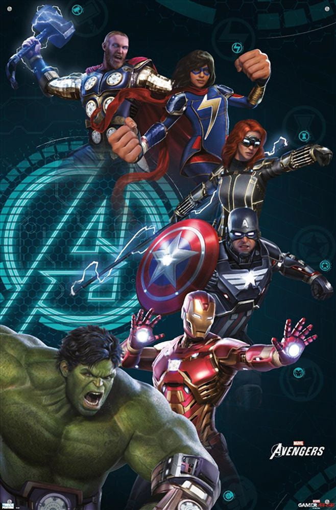 Marvel Avengers: The Kang Dynasty - Logo Wall Poster with Push Pins,  14.725 x 22.375 