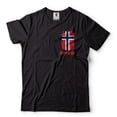 thumbnail image 2 of Mens Norway Pocket T-shirt Norway Patriotic Flag Shirt Norway National Shirt Norwegian Gifts (Medium Navy Blue), 2 of 6