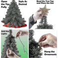 thumbnail image 4 of Tabletop Christmas Tree, Small Artificial Xmas Tree with LED Lights, Ornaments for Home Office Desk, 4 of 5
