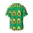 thumbnail image 2 of KLL Cartoon Fruit Print Men's Shirt Short Sleeve Button Down Summer Cuba Beach Shirts- X-Large, 2 of 7