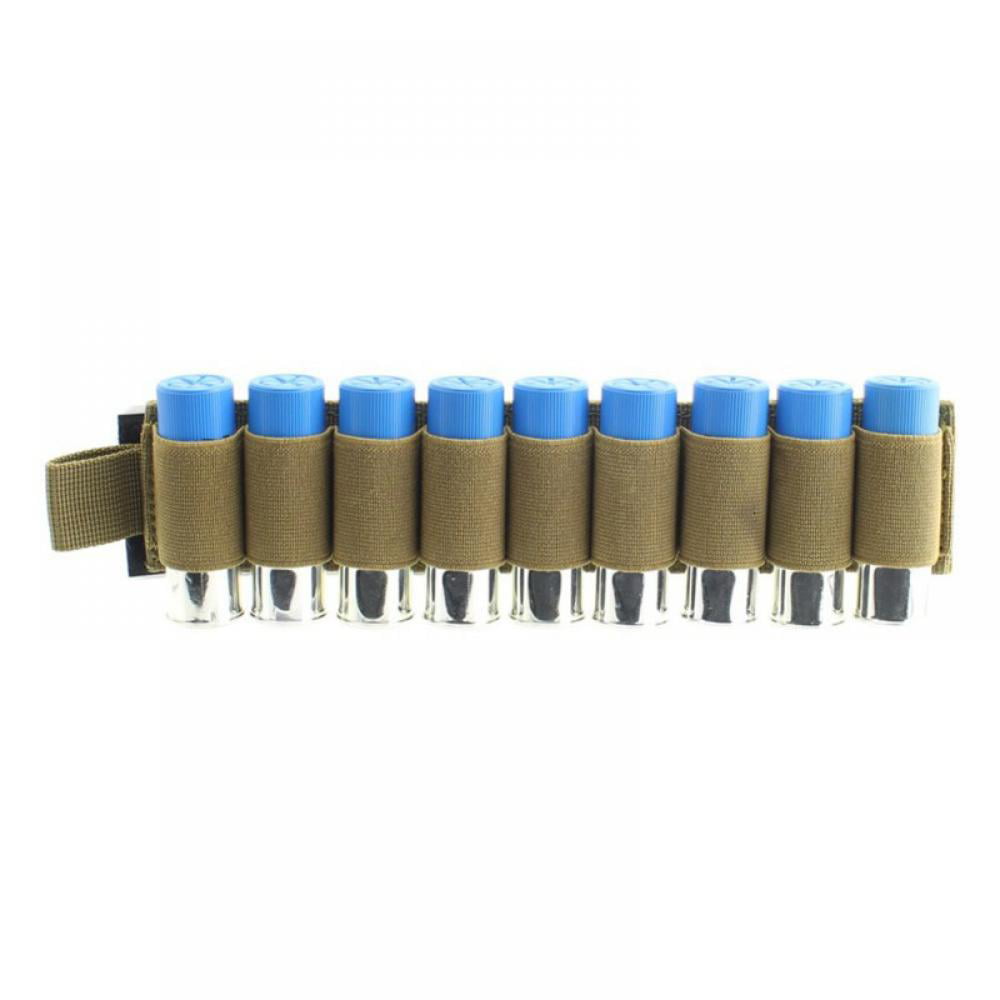 Airsoft  6 Rounds Shotgun Shell Holder Adhesive Back for 12 Gauge Hook And Loop 
