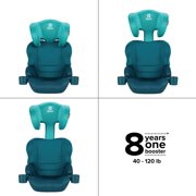 Diono Everett NXT Latch Slim Fit Lightweight Booster Car Seat, Blue Razz Ice