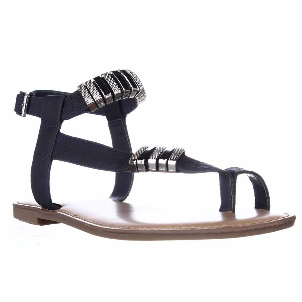 Bar III Womens bar III Verna Toe Ring Flat Sandals Navy Walmart