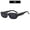 C1-Black Frame Gray Piece, variant on 2026 European and American New Fashion Small Frame Square Sunglasses, Unique Trendy Street Style Sunglasses for Women