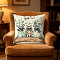 thumbnail image 5 of Luoshdecor Summer Home Throw Pillow Covers 18x18 in,Bless Our Home Floral Pillow Case for Home Outdoor Sofa Decor, 5 of 6