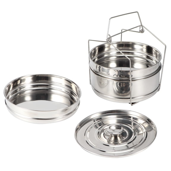 Kitchen Steamer Stackable 3 Tier Stainless Steel Steamer Cooker Pot Set Cook Food Pressure Pot Accessories