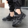 thumbnail image 2 of WUANDIXFA Kids Shoes Boys Girls Shoes Kids Tennis Sneakers Athletic Running Walking School Gym Lightweight Footwear for Little/Big Kid Size US 2.5,Black, 2 of 7