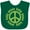 Green, variant on Inktastic Peace Baby Boys or Girls Baby Bib