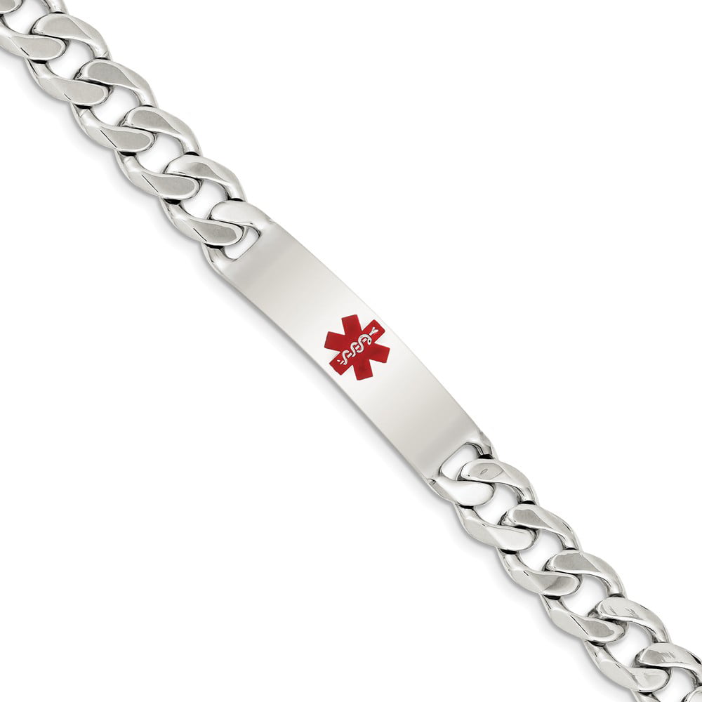 Goldia Stainless Steel Polished Ovals 8in Bracelet