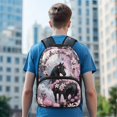 thumbnail image 3 of Aplkyhs School Backpack for Students 6-18 Ergonomic Padded Adjustable Straps Large Capacity Water Resistant Book Bags for Kids Elementary Middle High School Horse Pink Flower, 3 of 7