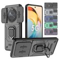 thumbnail image 2 of Armor Case For Honor Magic 6 Lite X9b Magic 5 Lite X9a Protective Cover Ring Magnetic Holder Coque Fundas Capa black Honor Magic 6 Lite, 2 of 6
