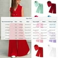 thumbnail image 3 of ATOGUTA Vest Set Girls Clothing Kids Sweatsuit Sleeveless Suit Vest Wide-Leg Pants School Girls' Clothing Set Size 2T-9, Pink, 3 of 6