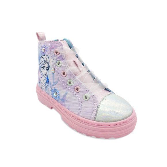 Frozen Toddler Girls Lug Sole High Top Sneaker, Sizes 7-12