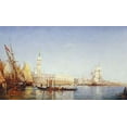 thumbnail image 2 of Ziem, Felix Francois 32x20 White Modern Wood Framed Museum Art Print Titled - The Grand Canal, Venice, 2 of 4