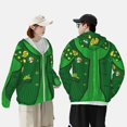 thumbnail image 4 of Balery St Patrick's day Sudadera ligera de manga larga con capucha y protección solar UPF 50+ para hombre y mujer, ideal para pesca y running-Large, 4 of 7